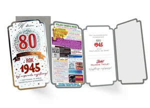 Karnet urodziny 80 Karnet urodziny 80