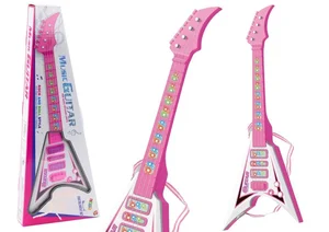 Gitara elektryczna ze światłem różowa Gitara elektryczna ze światłem różowa