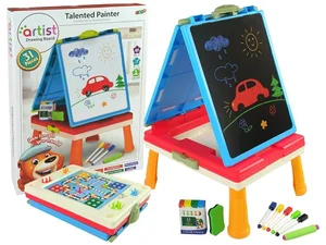 Tablica 3w1 magnetyczno -kredowa niebieska Tablica 3w1 magnetyczno -kredowa niebieska