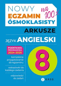 Egzamin ósmoklasisty - arkusze - język angielski - 2024-2026