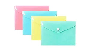 Teczka koperta A6 PP pastel (10szt)