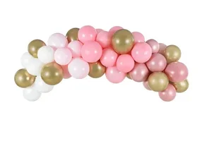Girlanda balonowa różowa 200cm 60szt