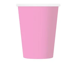 Kubeczki papierowe różowe 250ml 6szt