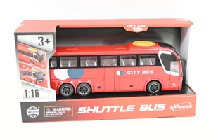 Autobus czerwony 1:16 światlo/dźwik