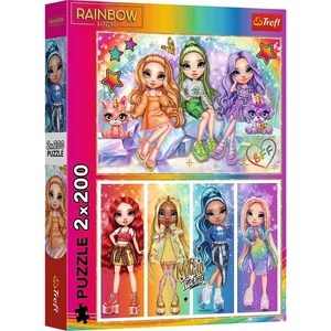 Puzzle 2x200 Tęczowe lalki MGA Rainbow High 13335
