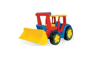 Gigant traktor ładowarka czerwono żółty