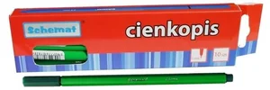 Cienkopis 0,4mm ciemny zielony (10szt) Cienkopis 0,4mm ciemny zielony (10szt)