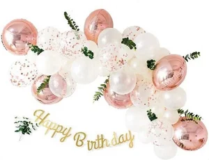 Zestaw balonów Happy Birthday różowe złoto 36el Zestaw balonów Happy Birthday różowe złoto 36el