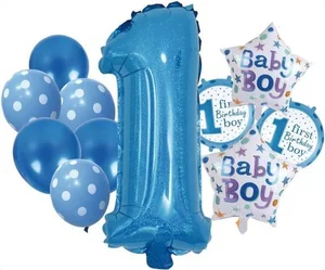 Zestaw balonów Boy 1 12el Zestaw balonów Boy 1 12el