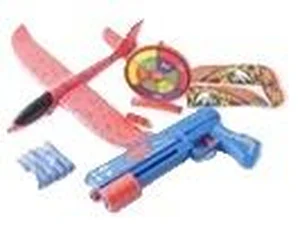 Pistolet wyrzutnia samolotów + szybowiec + tarcza Pistolet wyrzutnia samolotów + szybowiec + tarcza