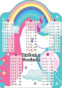 Karta EDU A5 Tabliczka Mnożenia JEDNOROŻEC