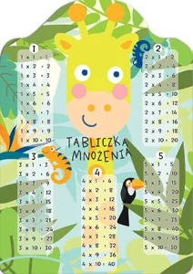Karta EDU A5 Tabliczka Mnożenia ŻYRAFA Karta EDU A5 Tabliczka Mnożenia ŻYRAFA