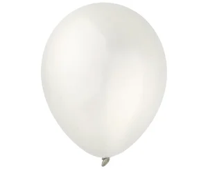 Balony Decomex metallic Pearl White 100szt