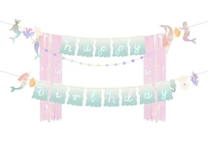 Baner Happy Birthday Syrenka 130x100cm Baner Happy Birthday Syrenka 130x100cm