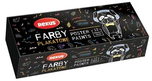 Farby plakatowe 20ml 12 kolorów Farby plakatowe 20ml 12 kolorów