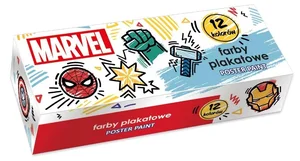 Farby plakatowe Avengers 20ml 12 kolorów Farby plakatowe Avengers 20ml 12 kolorów