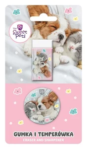 Gumka + temperówka The Sweet Pets Gumka + temperówka The Sweet Pets