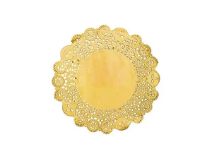 Podkładki pod talerze złote ok. 35,5cm 50szt Podkładki pod talerze złote ok. 35,5cm 50szt