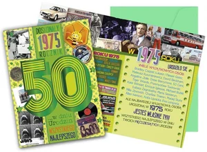 Karnet Urodziny 50
