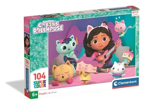 Puzzle 104 Super kolor Gabbys Dollhouse