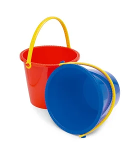 PLASTO Duże wiaderko 16,5 cm Czerw/Niebieskie