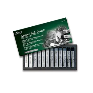 Pastele suche MUNGYO Gallery Artists szarości 12 sztuk