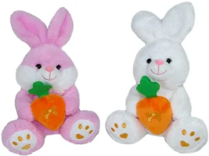 Zając króliczek z marchewką 20cm MIX Zając króliczek z marchewką 20cm MIX