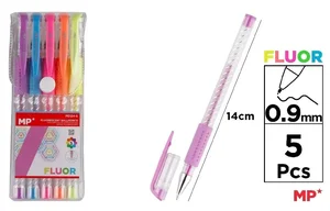 Długopis fluorescencyjny 0.9mm 5 kolorów Długopis fluorescencyjny 0.9mm 5 kolorów