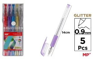 Długopis brokatowy 0.9mm 5 kolorów