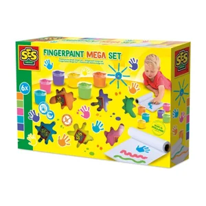 Mega zestaw farb do malowania palcami 6x110ml Mega zestaw farb do malowania palcami 6x110ml