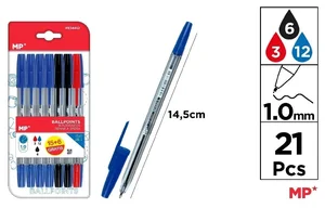 Długopis 1.0mm 21szt MIX Długopis 1.0mm 21szt MIX