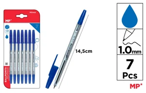 Długopis MP 1.0mm blister niebieski 7 sztuk Długopis MP 1.0mm blister niebieski 7 sztuk