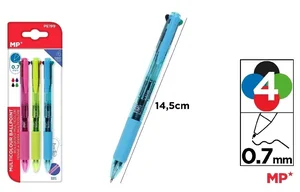 Długopis 4-kolorowy 0.7mm 3szt Długopis 4-kolorowy 0.7mm 3szt