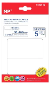 Etykiety samoprzylepne 53x100mm 5arkuszy Etykiety samoprzylepne 53x100mm 5arkuszy