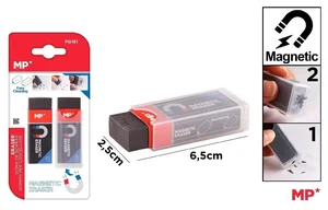 Gumka do ścierania z magnesem 2szt Gumka do ścierania z magnesem 2szt