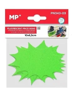 Etykiety cenowe fluorescencyjne zielone 100x65mm Etykiety cenowe fluorescencyjne zielone 100x65mm