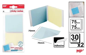 Karteczki samoprzylepne przezrocz 75x75mm 2x30szt Karteczki samoprzylepne przezrocz 75x75mm 2x30szt