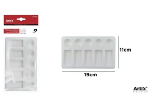 Paleta malarska prostokątna 18,5x11cm Paleta malarska prostokątna 18,5x11cm