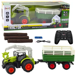 Traktor z przyczepą zdalnie sterowany Traktor z przyczepą zdalnie sterowany
