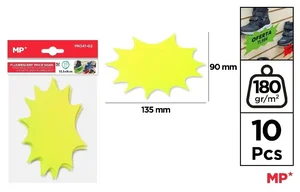 Etykiety cenowe fluorescencyjne żółte 135x90mm Etykiety cenowe fluorescencyjne żółte 135x90mm