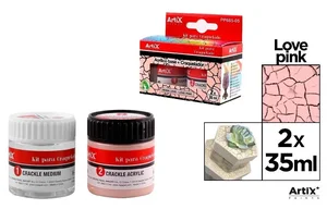 Farba akrylowa różowa 35ml + środek tworzący Farba akrylowa różowa 35ml + środek tworzący