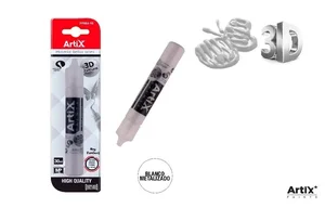 Farba strukturalna 3D biały metalizowany 30ml