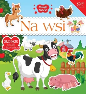 Naklejki iskierki z brokatem. Na wsi