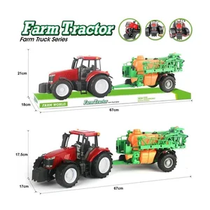 Traktor z opryskiwaczem