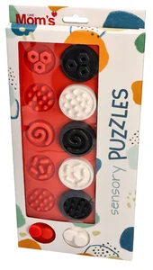 Puzzle sensoryczne XL kontrastowe kółeczka Puzzle sensoryczne XL kontrastowe kółeczka
