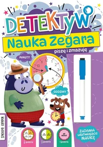 Detektyw nauka zegara Piszę i zmazuję