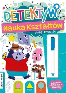 Detektyw nauka kształtów Piszę i zmazuję