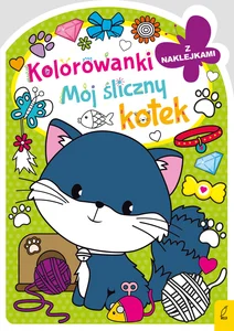 Kolorowanka z wykrojnikiem Mój śliczny kotek Kolorowanka z wykrojnikiem Mój śliczny kotek