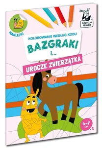 Kolorowanie według kodu Bazgraki i urocze zwierzątka Kapitan Nauka