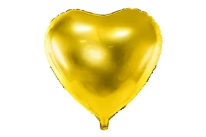 Balon foliowy Serce 45cm złoty